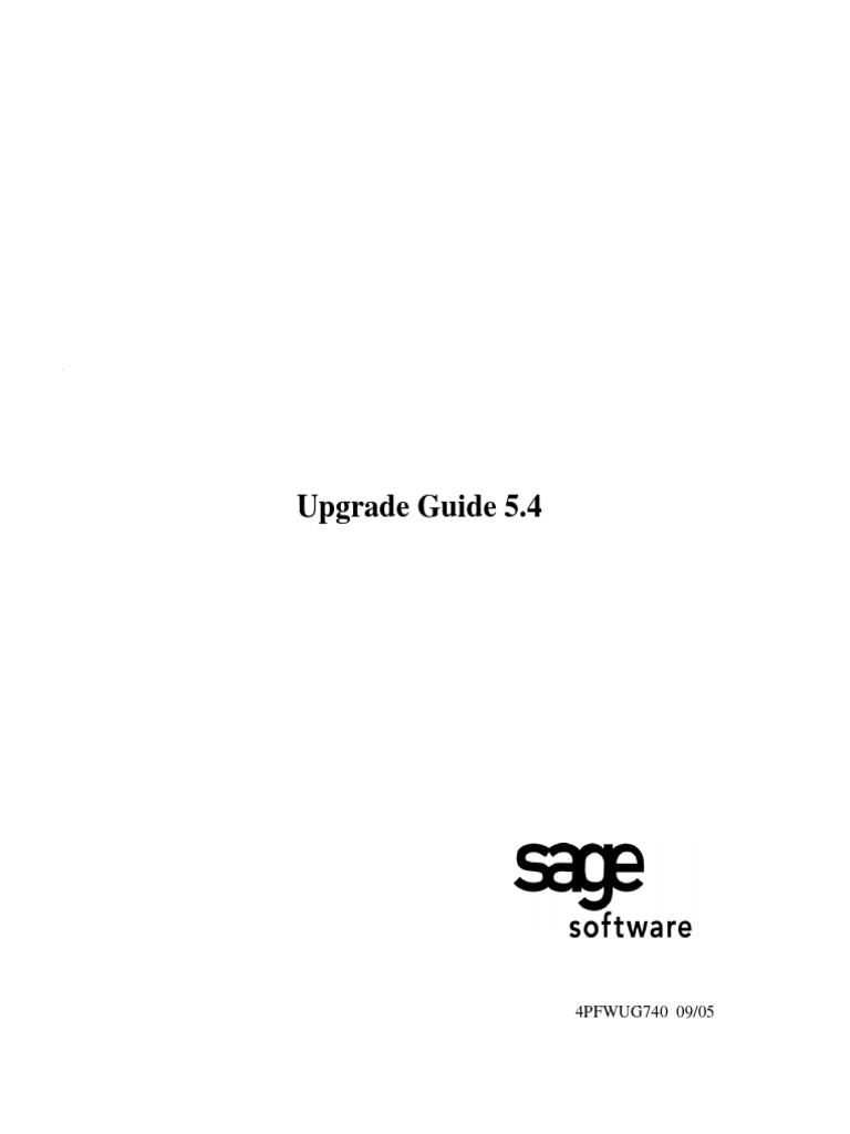 PFW 5.4 Upgrade Guide | PDF | Operating System | Windows 2000