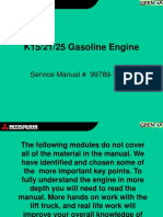 K15/21/25 Gasoline Engine: Service Manual # 99789-75100