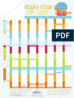 Calendário Escolar 2019 2020