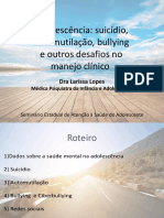 Desafios da saúde mental na adolescência: suicídio, automutilação, bullying e outros