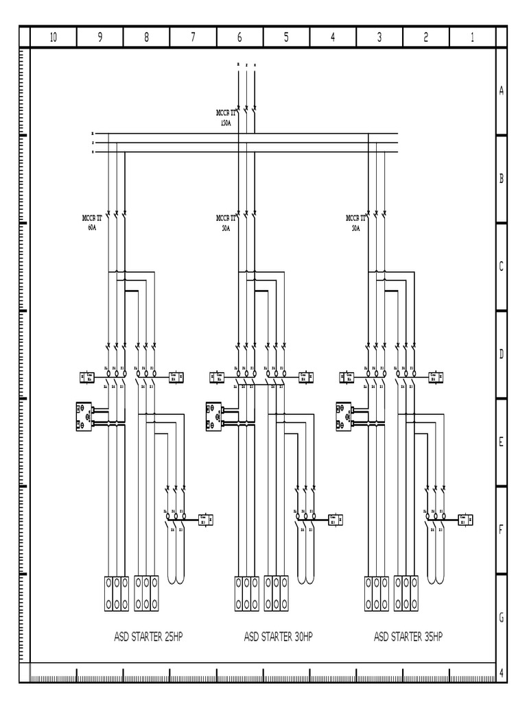 Three ASD Starters Wiring Diagram | PDF