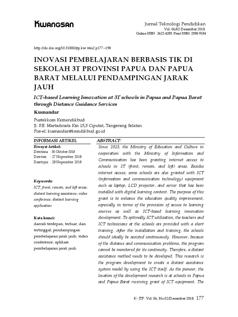 Inovasi Pembelajaran di Sekolah-sekolah Desa Sikabau