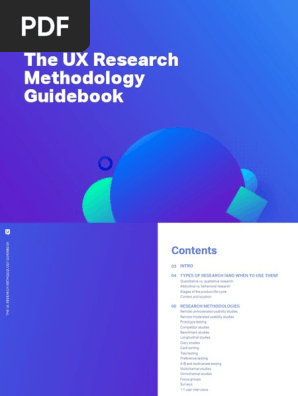 UX Research Methodology Guidebook