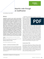 Expanding the Ubiquitin Code Through Post-Translational Modification