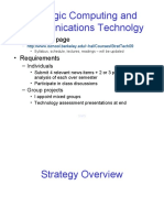 Strategic Computing and Communications Technolgy: - Course Web Page - Requirements