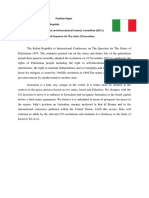 The Italian Republic: Disarmament and International Security Committee (DISEC) : International Response On The Status of Jerusalem