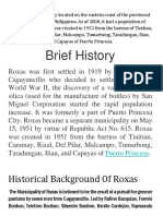 Brief History: Historical Background of Roxas