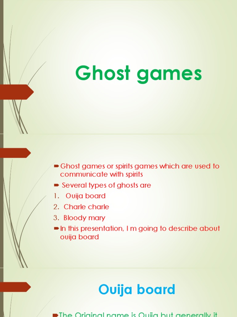 Ghost Games | PDF | Games & Activities | Self-Improvement