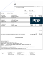 Proforma Invoice: Terms and Conditions