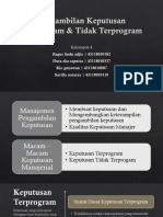 Pengambilan Keputusan Terprogram Dan Tidak Terprogram