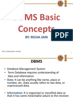 Dbms Basic Concepts Data Models Formal Relational Query Languages Record Based Data Models Database Constraints Functional Dependency and Normalization