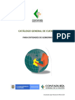 Catalogo de Cuentas de La Contabilidad Del Sector Publico Emitido Por La Contaduria General de La Nacion+ (Versión+2015.07) (2019)