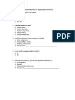 Encuesta Sobre Tipos de Familias en Plan Parejo