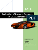 Evaluation of Business Prospects in UAE Automobile Sector: Submitted by
