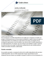 Diferencias Entre Análisis Bivariado y Multivariado - Cuida Tu Dinero