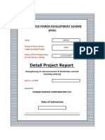 Detail Project Report: Integrated Power Development Scheme (IPDS)