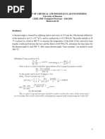 CHEE 3369 Fall 2018 HW#4 - Solutions