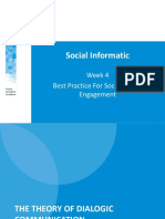 Social Informatic: Week 4 Best Practice For Social Media Engagement