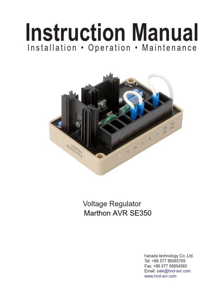 Installation, Operation and Troubleshooting Manual for the Hanada