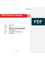 SAP Cash Flow Configuration Design Document - v1.0 - APPROVED