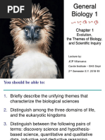 Chapter 1 Evolution, The Themes of Biology and Scientific Inquiry