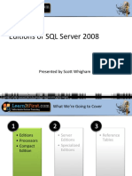 Editions of SQL Server 2008: Presented by Scott Whigham