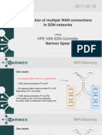 Utilization of Multiple WAN Connections in SDN Networks: HPE VAN SDN Controller