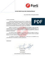 Certificado de Prácticas Pre Profesionales