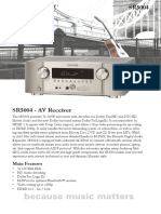 SR5004 - AV Receiver: Main Features