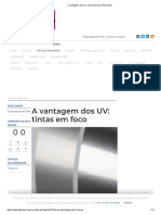 A Vantagem Dos UV - Tintas em Foco - FlexoTech