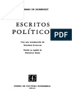 Wilhelm Von Humboldt Escritos Politicos PDF