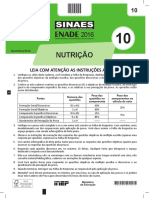 Enade Nutrição 2016