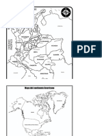 Croquis Mapa de Colombia y America