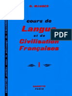 Gaston Mauger - Cours De Langue Et De Civilisation Francaise I. I-Hachette (1967).pdf