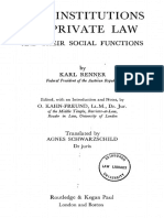 REnner Institutions of Private Law