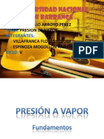 Presion de Vapor