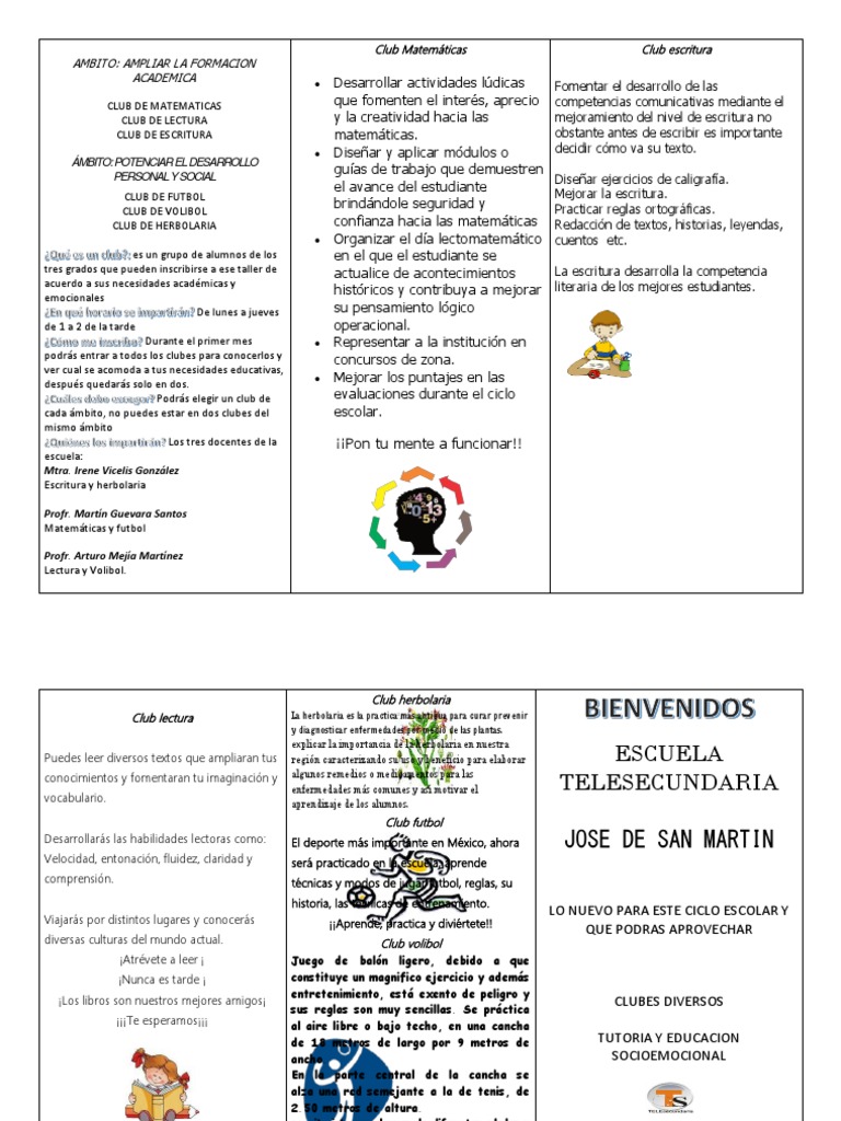 Triptico Club | PDF | Vóleibol | Herboristería