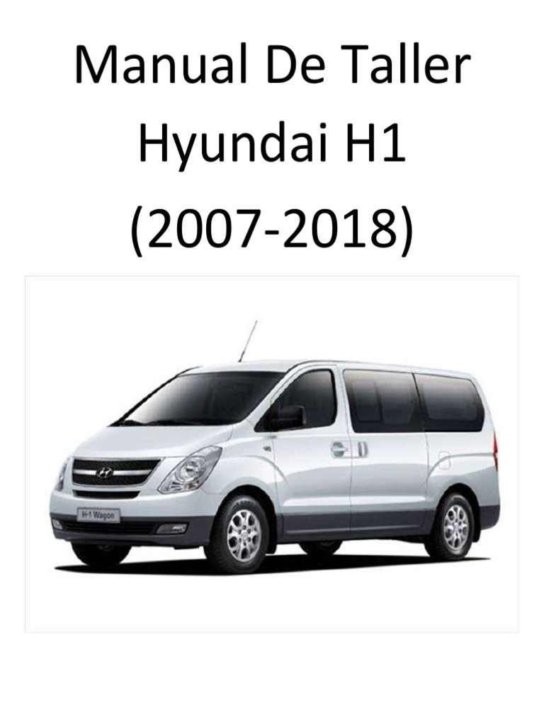 Reparacion Hyundai H1 Panel 1997-2007 Manual De Taller 