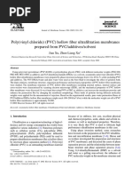 Poly (Vinyl Chloride) (PVC) Hollow Fiber Ultrafiltration Membranes Prepared From PVC/additives/solvent