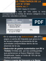 Beneficios Tributarios - Ley 27360 PDF