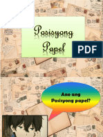 Posisyong Papel