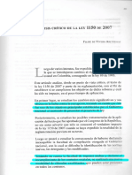 Análisis Crítico de La Ley 1150 de 2007, Felipe de Vivero
