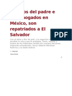 Cuerpos Del Padre e Hija Ahogados en México