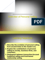 Overview of Personal Selling