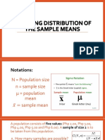 4Q Sampling Distribution of The Sample Means