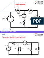 4b. Soal Soal Metoda Analisis Rangkaian Mesh