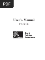Download Zebra p520i Id Card Printer Users Manual by Zebra Card Printer SN42600398 doc pdf