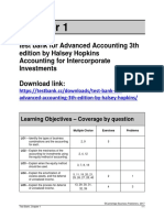 Test Bank For Advanced Accounting 3th Edition by Halsey Hopkins