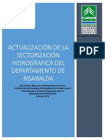 Sectorizacion Hidrografica Departamento de Risaralda