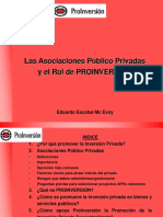 APPs y la Promoción de Inversiones Privadas